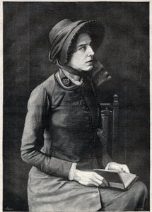 Kate Booth kisasszony (Catherine Booth-Clibborn (Booth Clibborn), a Salvation Armee marechale-je (1858-1955) – Navellier metszet az 1891-es „The Illustrous Diary”-ben