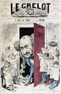 (Karikatúra az újságcenzúráról) - Pépin, 1877.02.18. „Le Grelot”