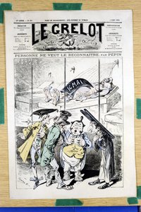 A „Le Grelot” borítója, 360. szám, Színes szatirikus