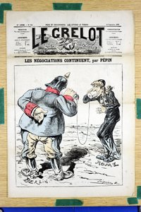 A „Le Grelot” borítója, 388. szám, Színes szatirikus