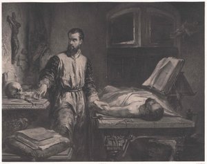 Andrew Vesalius alkotó: Edouard Jean Conrad (after) Hamman