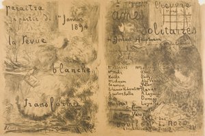 "La Revue Blanche" Átalakult és magányos lelkek