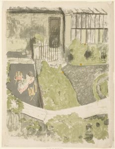 A stúdió előtti kert alkotó: Édouard Jean Vuillard