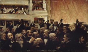 A Comédie-Française premierjének szünete, 1885.