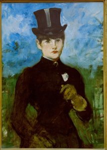 Amazon, kék háttér alkotó: Édouard Manet
