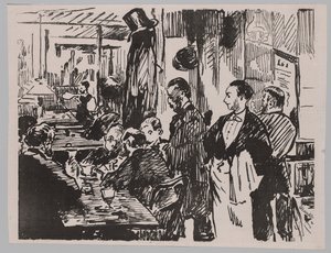 A kávézóban alkotó: Édouard Manet
