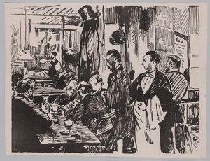 A kávézóban alkotó: Édouard Manet