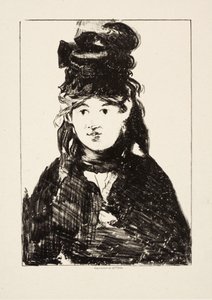 Berthe Morisot, 1872 körül alkotó: Édouard Manet
