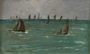Hajók Berck-sur-Merben alkotó: Édouard Manet