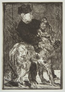 Fiú és kutya, 1862. alkotó: Édouard Manet