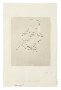 Charles Baudelaire, In Profile II alkotó: Édouard Manet