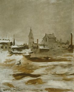 "Hó hatása Petit-Montrouge-ban", 1870 alkotó: Édouard Manet