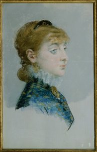 Emilie-Louise Delabigne (1848-1910), más néven Valtesse de la Bigne alkotó: Édouard Manet