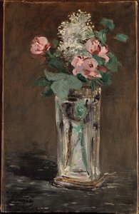 Virágok kristályvázában (olaj, vászon) alkotó: Édouard Manet
