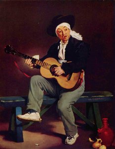 Francia: Le Chanteur espagnol A spanyol énekesnő alkotó: Édouard Manet