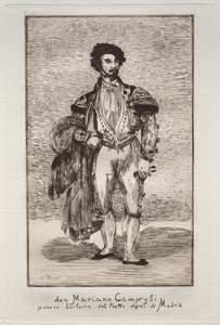 A táncos (Don Mariano Camprubi) alkotó: Édouard Manet