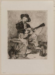 A Guitarrero, 1861. alkotó: Édouard Manet