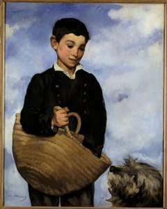 Gyermek kutyával Edouard Manet festménye (1832-1883) alkotó: Édouard Manet