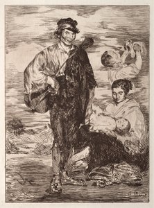 A cigányok. alkotó: Édouard Manet