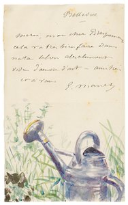 Levél Félix Bracquemondhoz, 1880. október alkotó: Édouard Manet