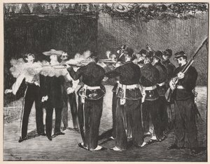 Miksa kivégzése alkotó: Édouard Manet
