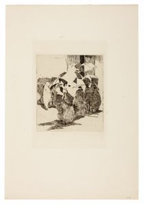 Sor a Hentesbolt előtt alkotó: Édouard Manet