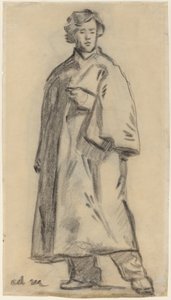 Köpenyt viselő férfi [recto] alkotó: Édouard Manet