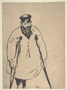 Manet - Egy férfi mankóval, 1878 alkotó: Édouard Manet