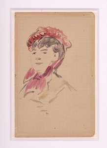Manet - Isabelle Lemonnier portréja, 1880 körül alkotó: Édouard Manet