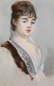 Marie Colombier, 1880 körül (pasztell alapozott vászonvásznon) alkotó: Édouard Manet