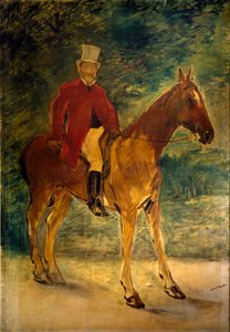 Monsieur Arnaud a lóháton Edouard Manet festménye (1832-1883) 1875 Méret: 154x225 cm Milánó, Galleria dArte Moderna alkotó: Édouard Manet