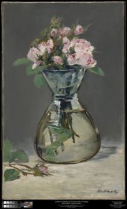 Moha rózsák vázában alkotó: Édouard Manet