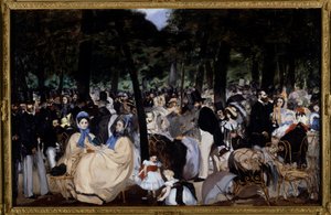 Zene a Tuileriák kertjében alkotó: Édouard Manet
