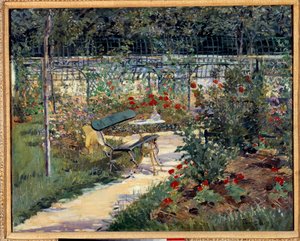 A kertem, a pad. Edouard Manet festménye (1832-1883) alkotó: Édouard Manet