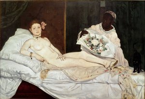 Olympia, részlet alkotó: Édouard Manet
