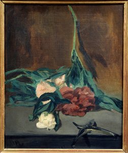 Pünkösdi rózsa bot és metsző „Edouard Manet festménye (1832-1883) 1864 Dim. 0,57 x 0,46 m. Párizs. Orsay Múzeum alkotó: Édouard Manet