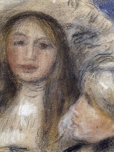 Berthe Morisot (1841-1895) és lánya (Julie Manet) portréja alkotó: Édouard Manet