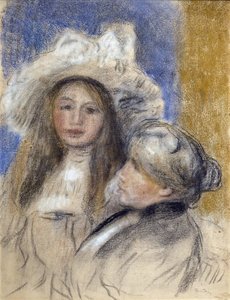 Berthe Morisot (1841-1895) és lánya (Julie Manet) portréja alkotó: Édouard Manet