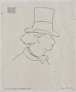 Charles Baudelaire portréja 1821-1867. alkotó: Édouard Manet