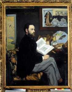Emile Zola (1840-1902) portréja – Edouard Manet (1832-1883) festménye alkotó: Édouard Manet