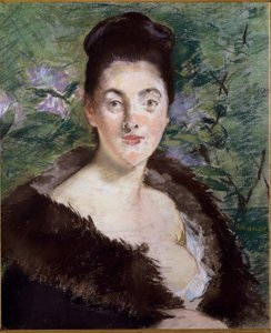 Ismeretlen portré vagy A szőrös nő (olaj, vászon alkotó: Édouard Manet
