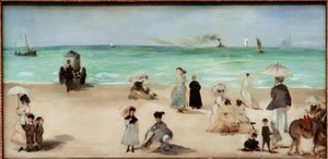 Boulognesur-Mer tengerpartján alkotó: Édouard Manet