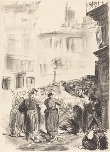 A barikád (La barikád) alkotó: Édouard Manet
