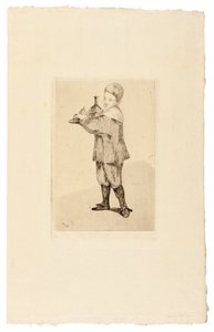 A fiú hordozó tálcát alkotó: Édouard Manet