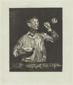 A fiú szappanbuborékokkal alkotó: Édouard Manet