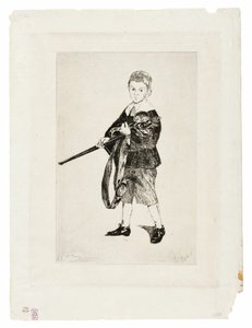 A balra fordult kardos fiú III alkotó: Édouard Manet