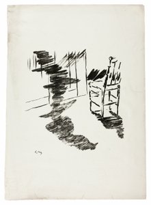 A szék ("Az az árnyék, amely a padlón lebeg..."), A hollóból (Le Corbeau) alkotó: Édouard Manet