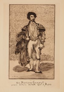 A táncos (Mariano Caprubi) alkotó: Édouard Manet