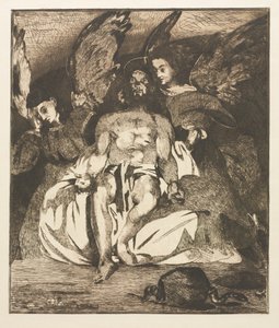A halott Krisztus angyalokkal alkotó: Édouard Manet