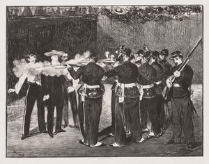 Maximilian császár kivégzése alkotó: Édouard Manet